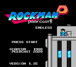 Rockman Peercast Endless Title Screen